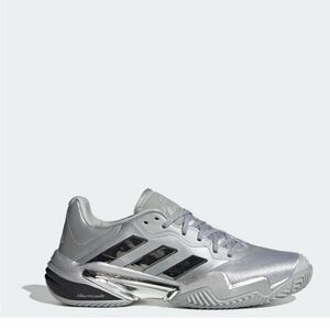 New Adidas men Barricade 13 Silver 25th Ann Special Edition Tennis Shoes Size 11
